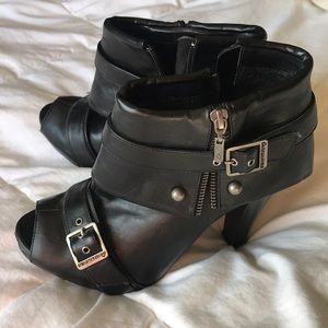 Fergalicious Peep toe Ankle Boots